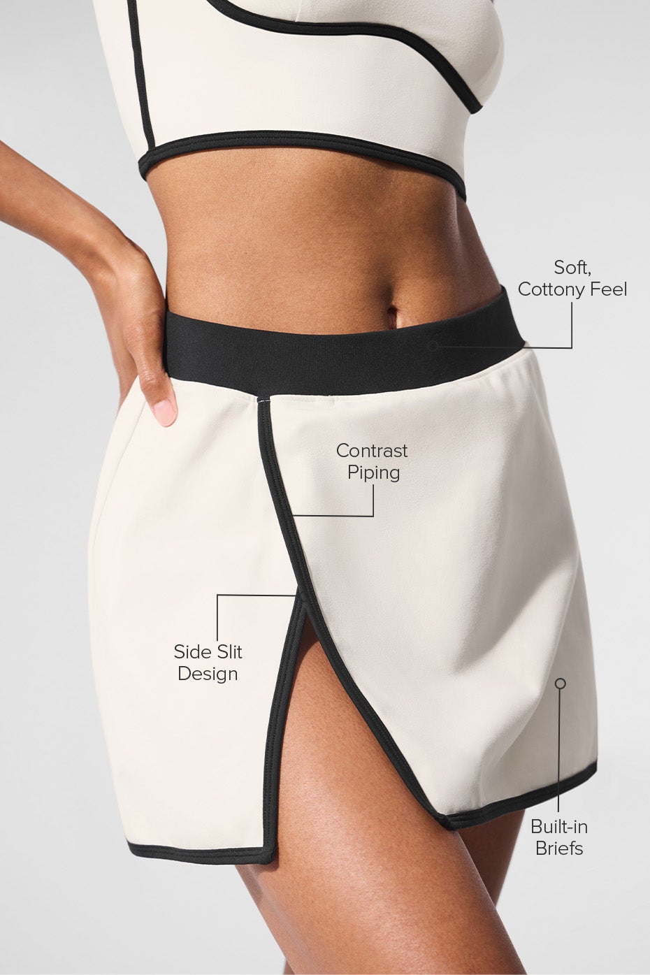 "New" airbrushed contoured skirt